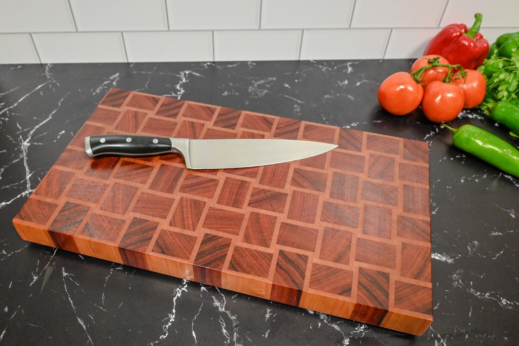 Basketweave Pattern Charcuterie End Grain