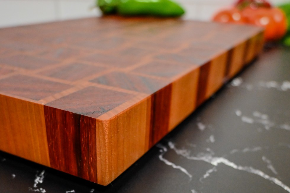 Basketweave Pattern Charcuterie End Grain