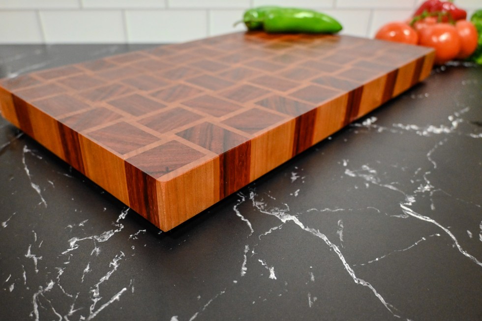 Basketweave Pattern Charcuterie End Grain