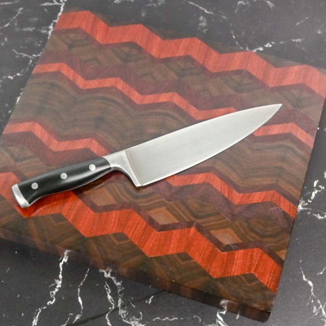 Chevron Pattern End Grain Cutting Board - Image 1