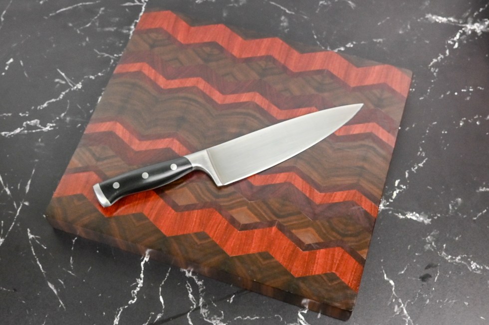 Chevron Pattern End Grain Cutting Board