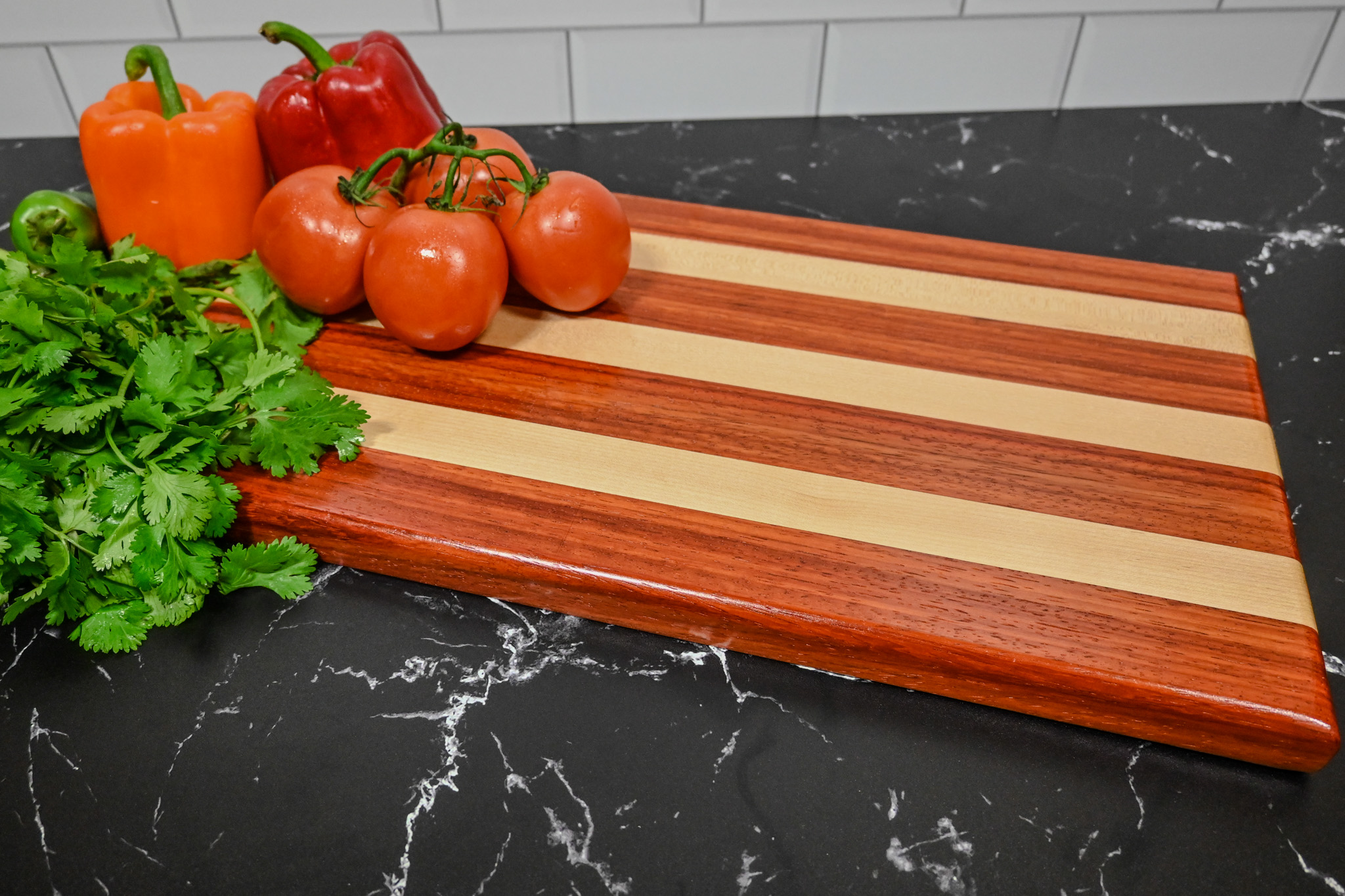 Paduk and Maple Charcuterie Tray/Cutting Board - Image 1