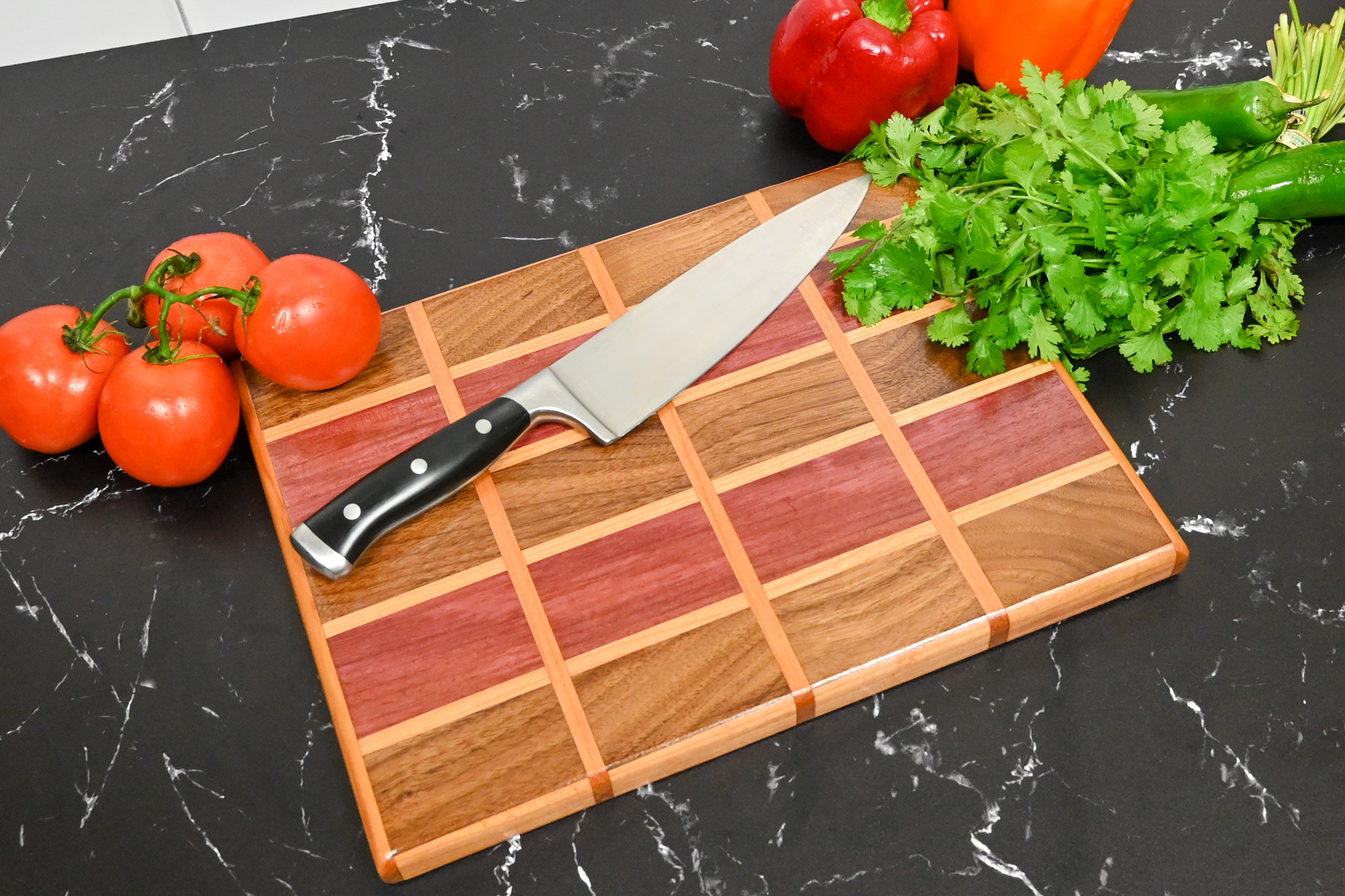 Tiled Edge Grain Cutting Board - Image 1