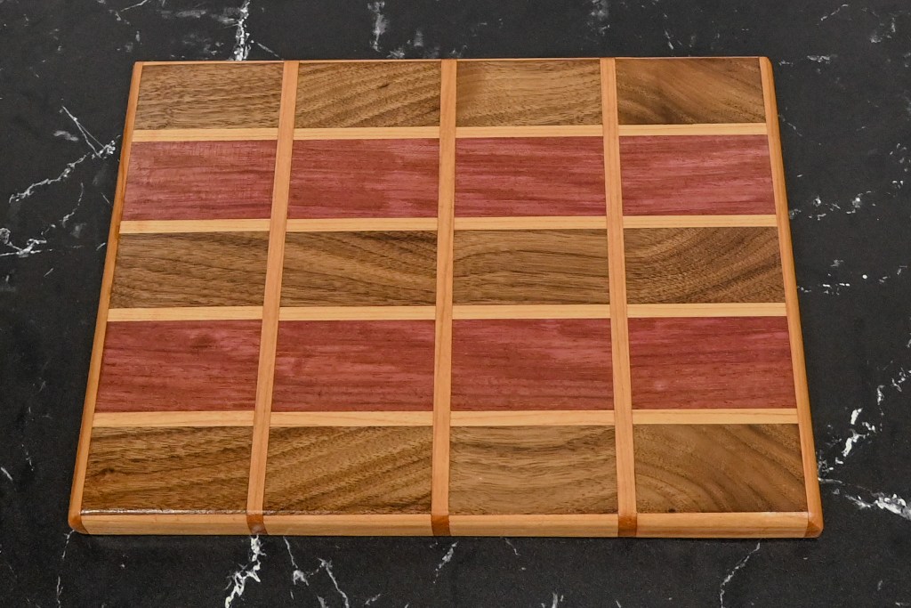 Tiled Edge Grain Cutting Board