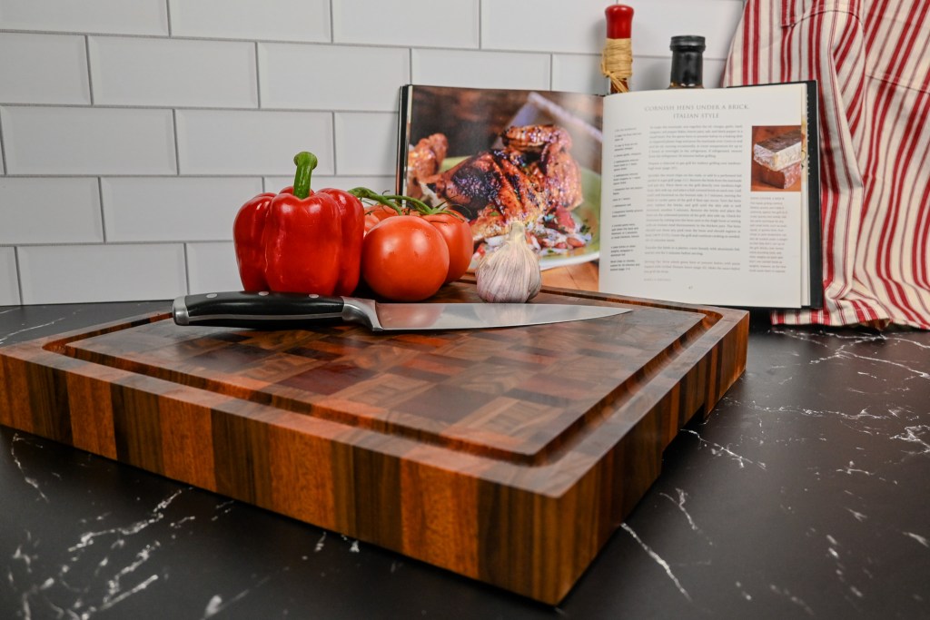 Walnut & Mahogany End Grain Cutting Board