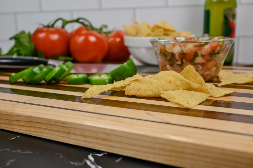 Walnut & Maple Edge Grain Cutting Board