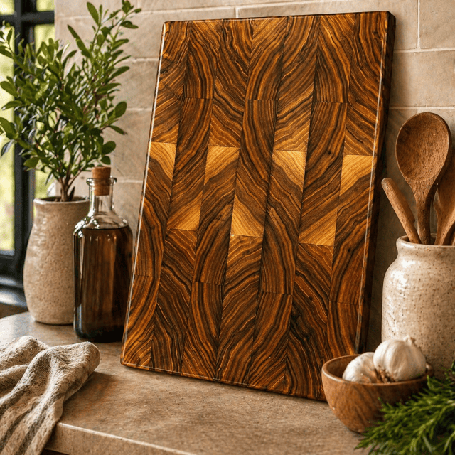 Handcrafted Walnut End Grain Cutting Board - Image 1