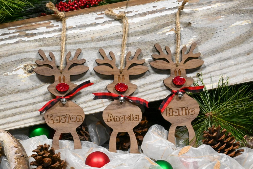 Reindeer Name Ornaments