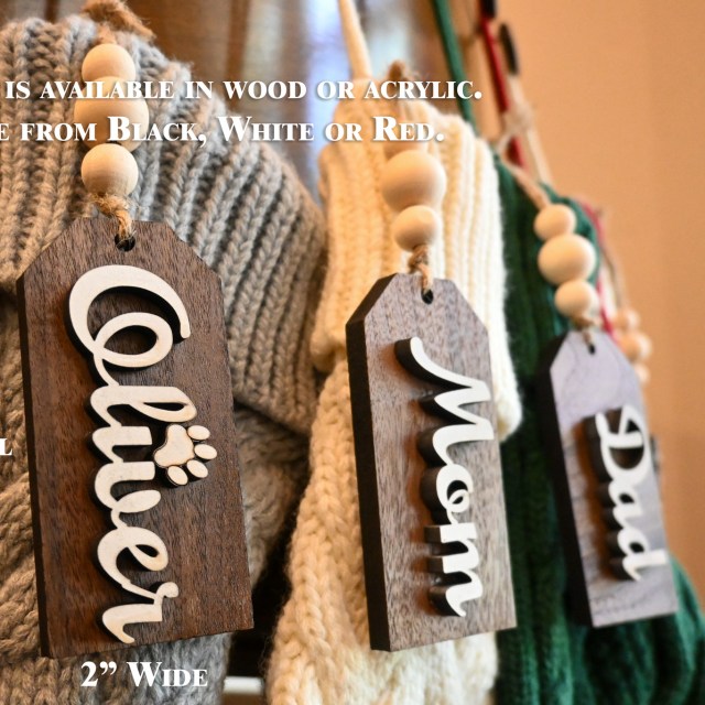 Personalized Stocking Nametags - Image 2