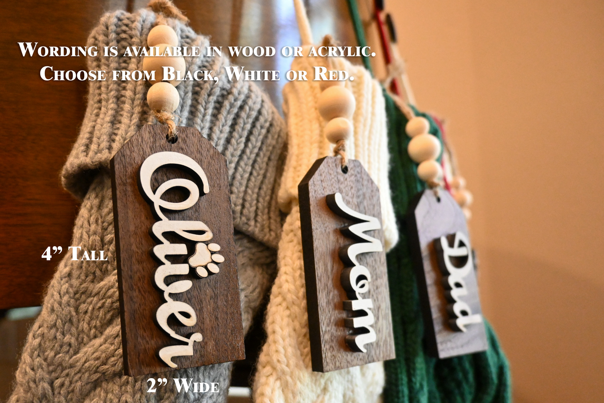 Personalized Stocking Nametags - Image 2
