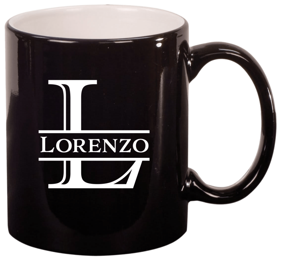 11 oz Engravable Ceramic Coffee Mugs