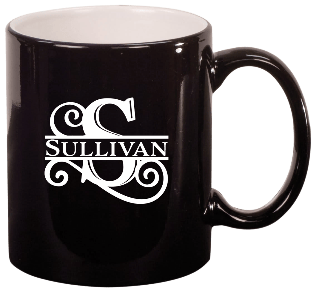 11 oz Engravable Ceramic Coffee Mugs