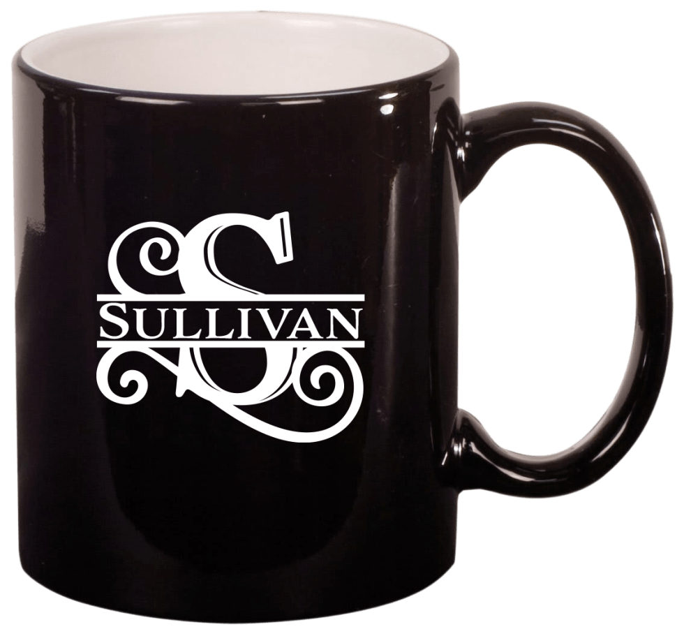 11 oz Engravable Ceramic Coffee Mugs