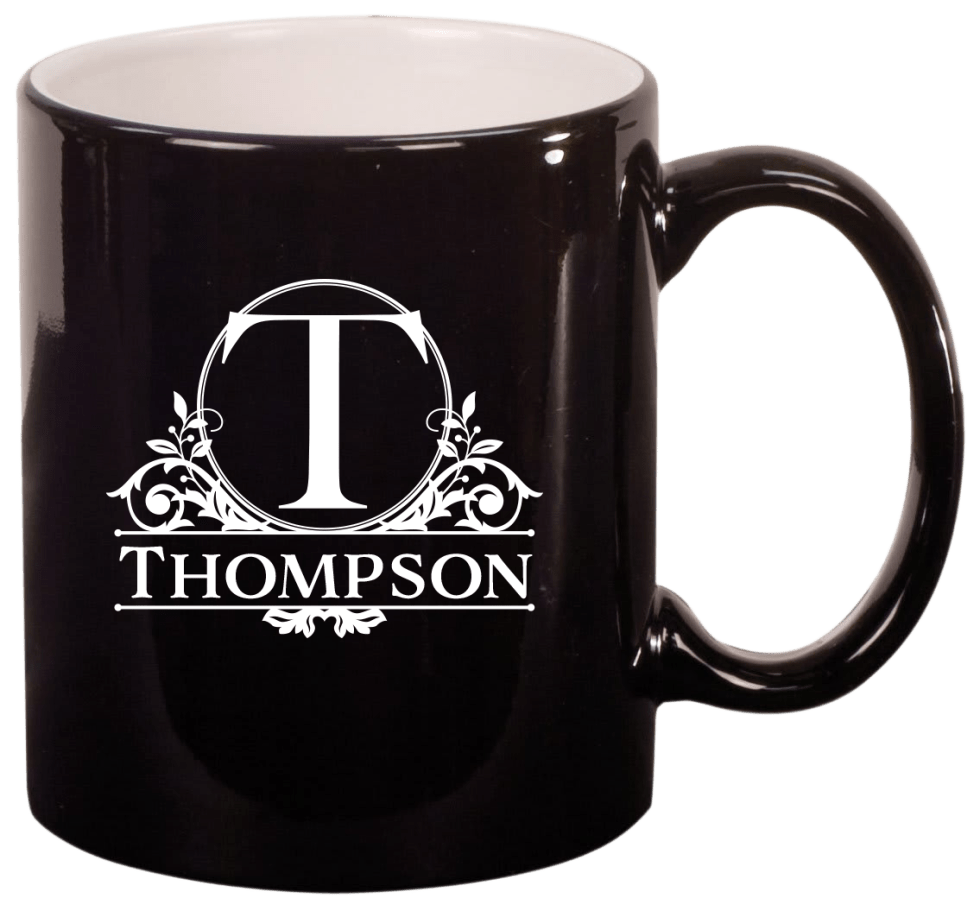 11 oz Engravable Ceramic Coffee Mugs