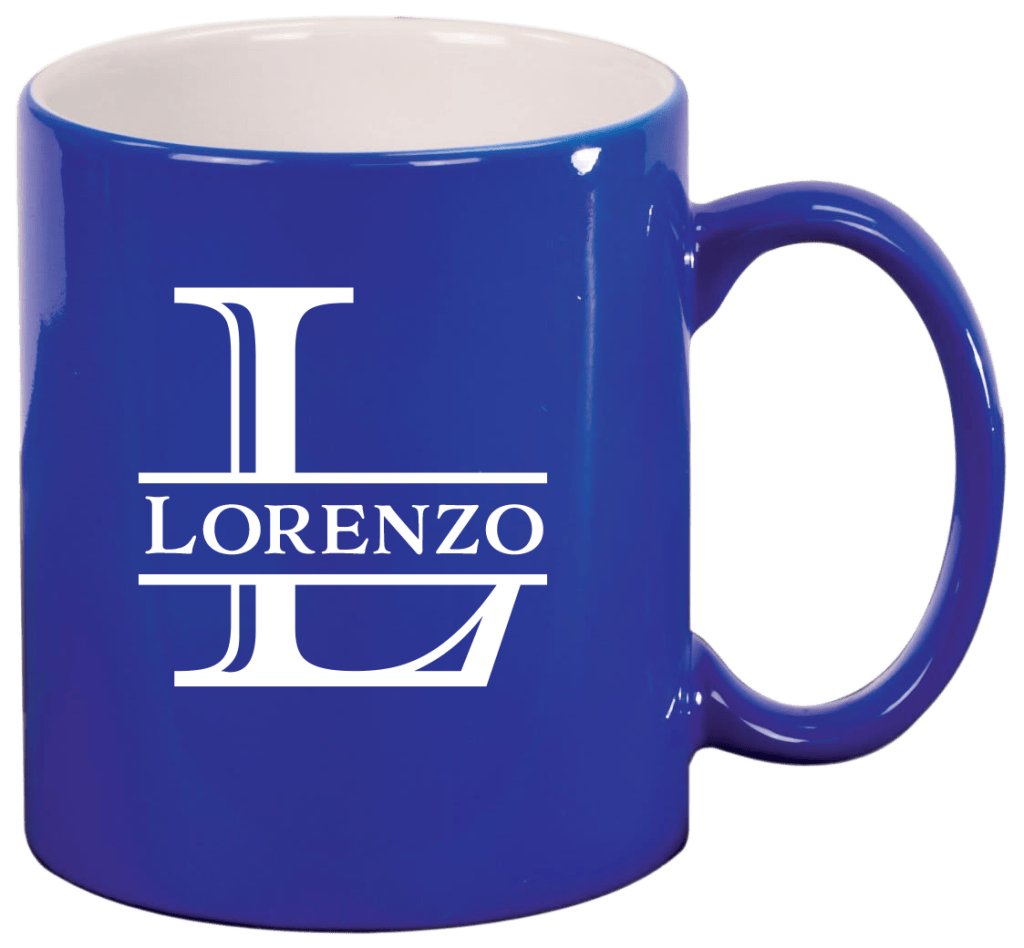 11 oz Engravable Ceramic Coffee Mugs