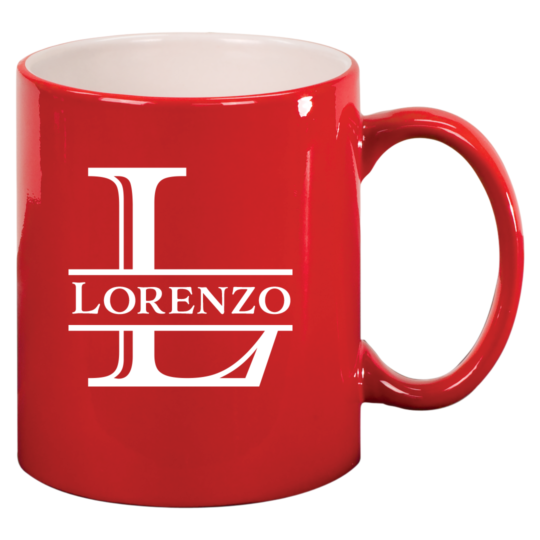 11 oz Engravable Ceramic Coffee Mugs - Image 6
