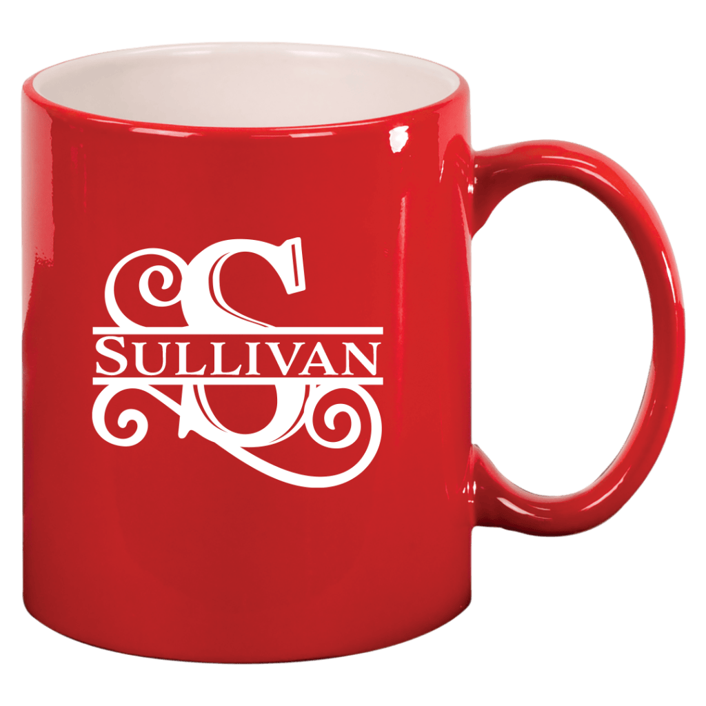 11 oz Engravable Ceramic Coffee Mugs