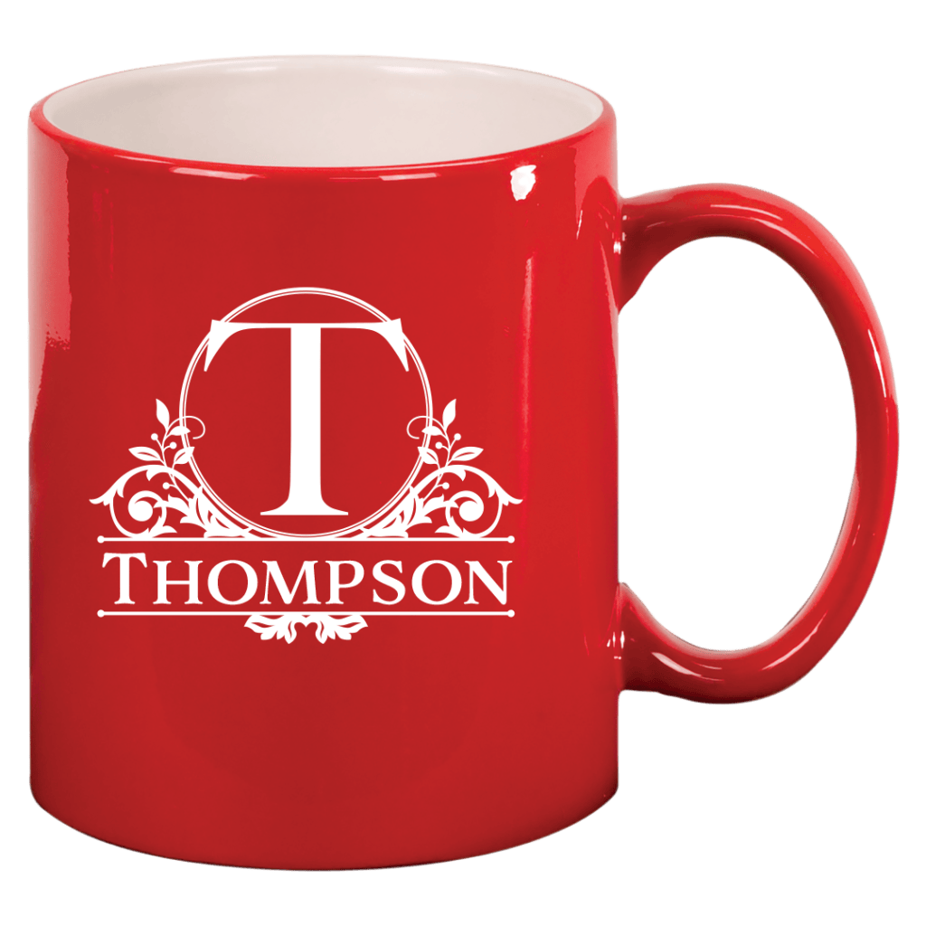 11 oz Engravable Ceramic Coffee Mugs