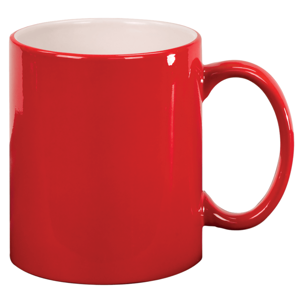 11 oz Engravable Ceramic Coffee Mugs