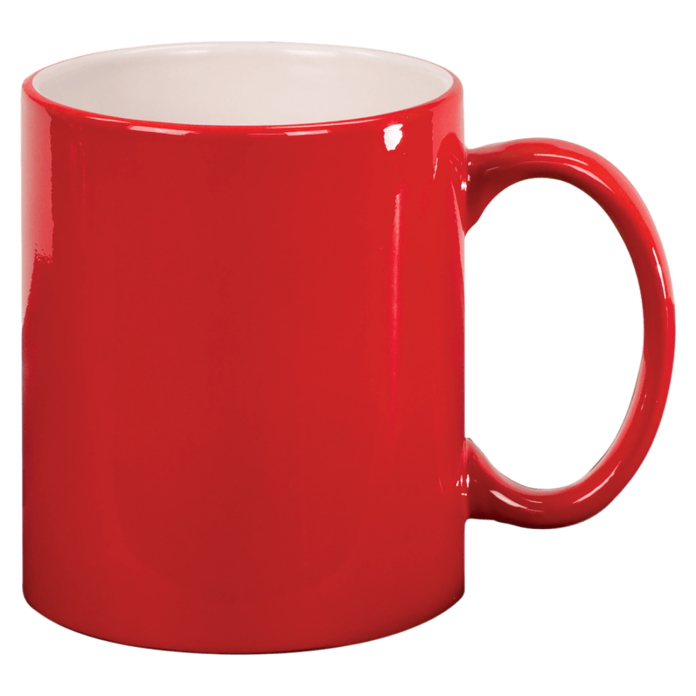 11 oz Engravable Ceramic Coffee Mugs