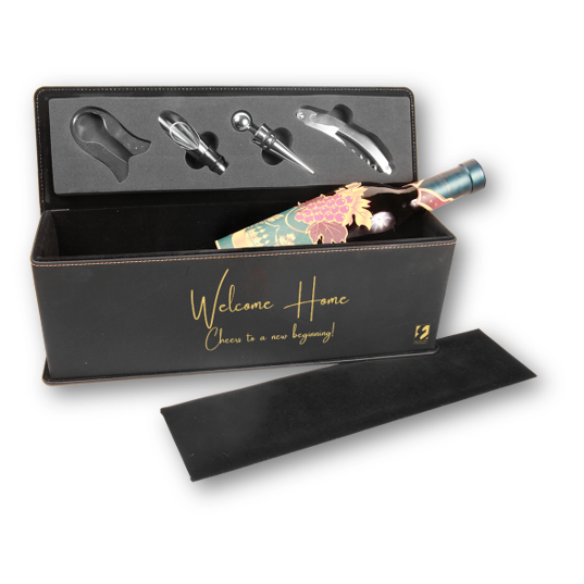 Engraveable Wine Box Gift Set
