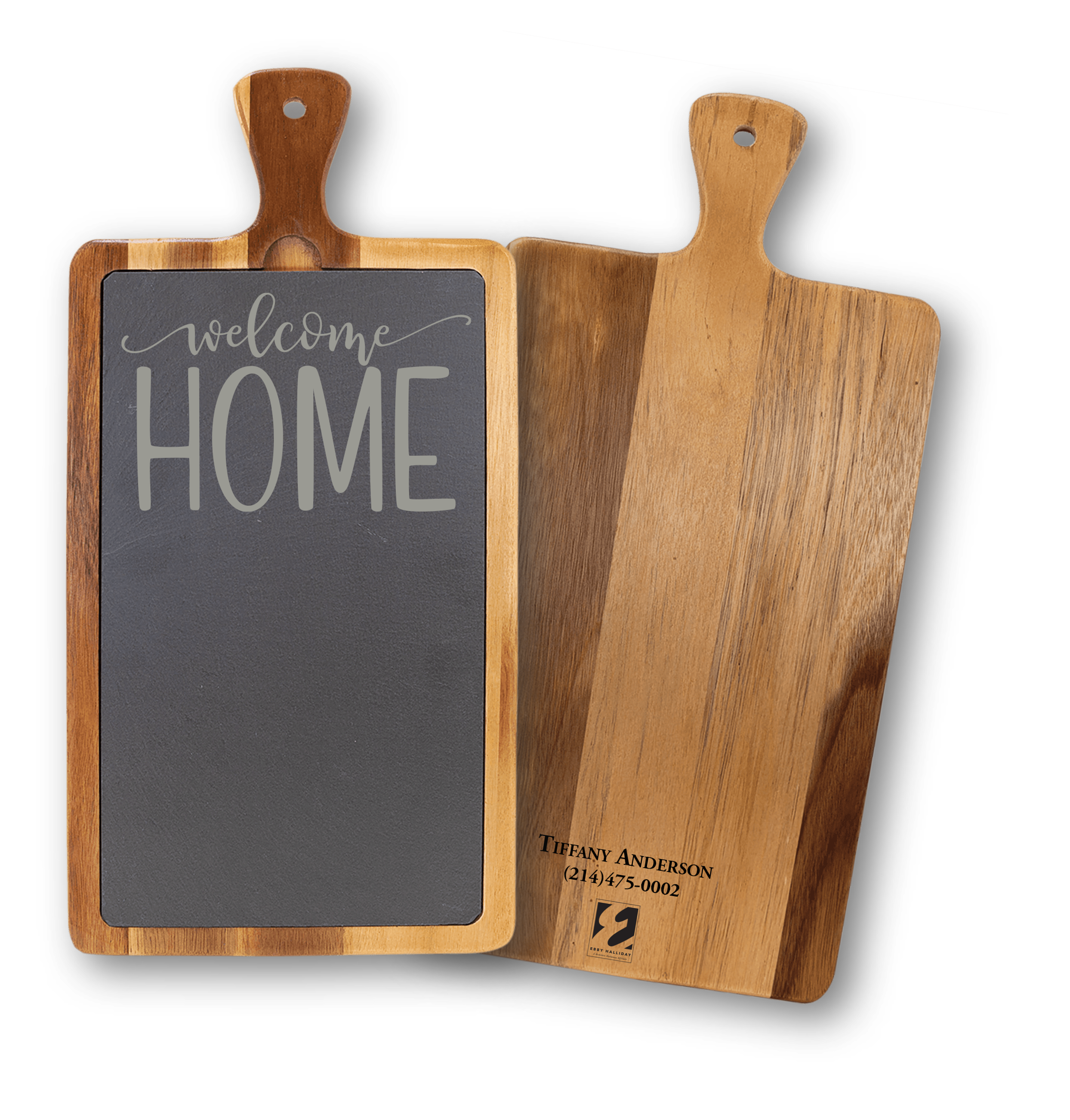 Acacia & Slate Cutting Board with Removable Insert - Image 1