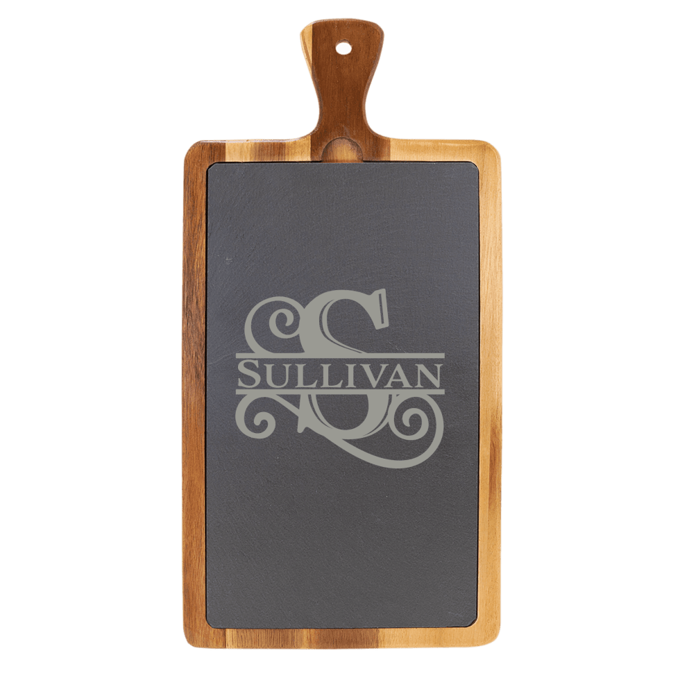 Acacia & Slate Cutting Board with Removable Insert