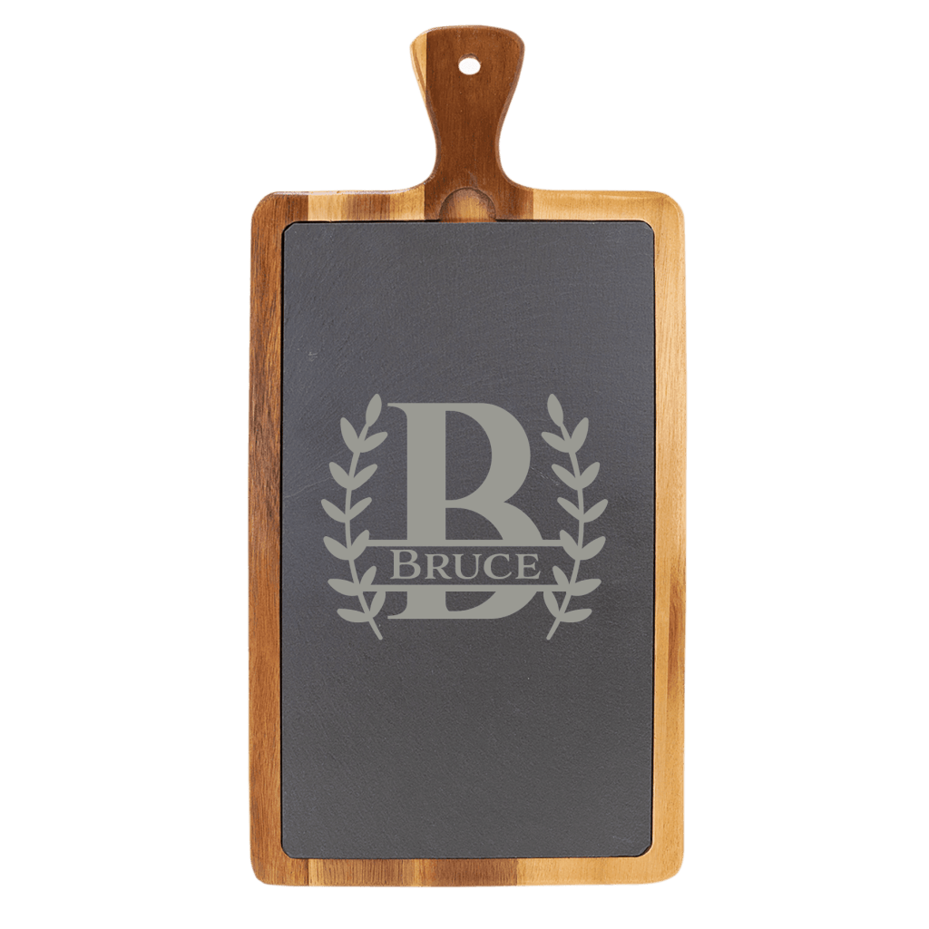 Acacia & Slate Cutting Board with Removable Insert