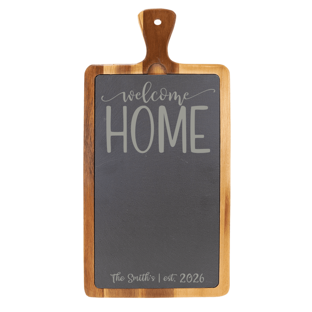 Acacia & Slate Cutting Board with Removable Insert